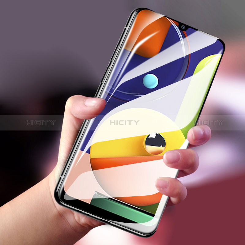 Schutzfolie Full Coverage Displayschutzfolie Panzerfolie Gehärtetes Glas Glasfolie Skins zum Aufkleben Panzerglas F09 für Samsung Galaxy A30S Schwarz