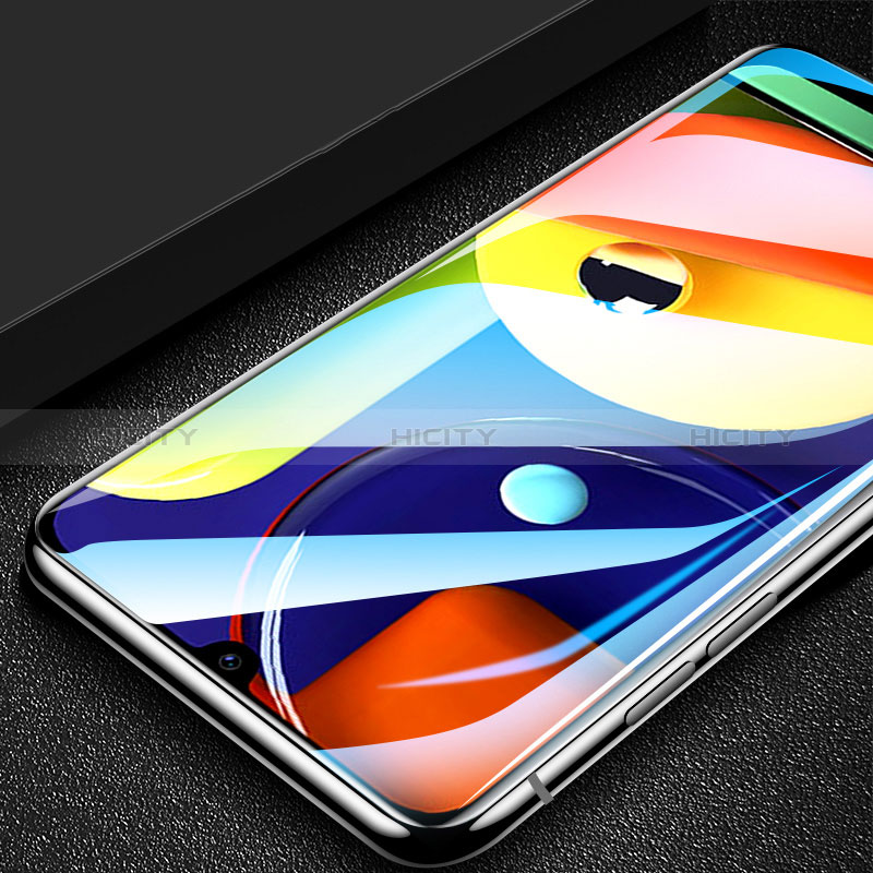 Schutzfolie Full Coverage Displayschutzfolie Panzerfolie Gehärtetes Glas Glasfolie Skins zum Aufkleben Panzerglas F09 für Samsung Galaxy A50 Schwarz