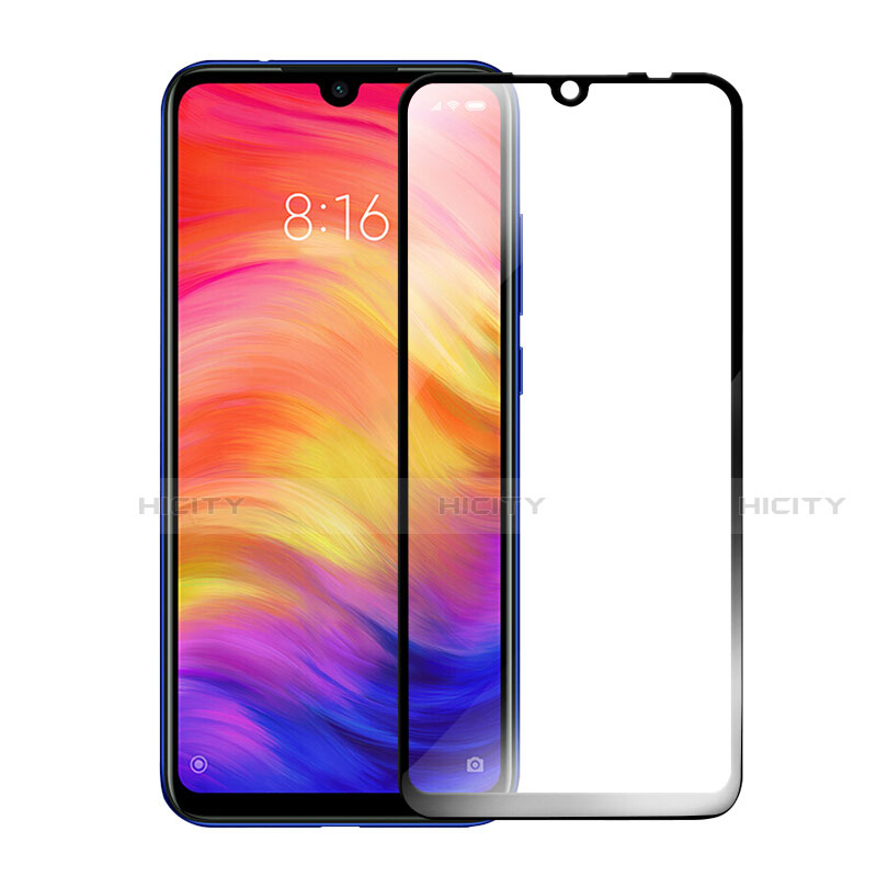 Schutzfolie Full Coverage Displayschutzfolie Panzerfolie Gehärtetes Glas Glasfolie Skins zum Aufkleben Panzerglas F11 für Xiaomi Redmi Note 7 Pro Schwarz