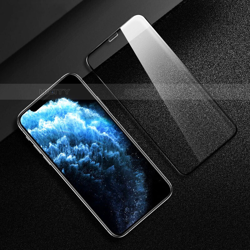 Schutzfolie Full Coverage Displayschutzfolie Panzerfolie Gehärtetes Glas Glasfolie Skins zum Aufkleben Panzerglas für Apple iPhone 11 Pro Max Schwarz