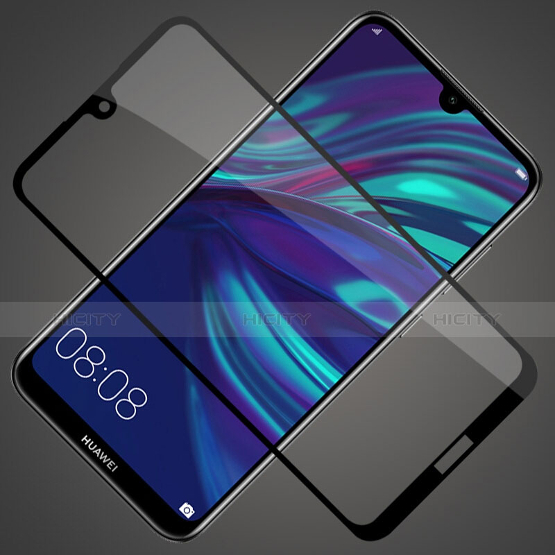 Schutzfolie Full Coverage Displayschutzfolie Panzerfolie Gehärtetes Glas Glasfolie Skins zum Aufkleben Panzerglas für Huawei Enjoy 9 Schwarz