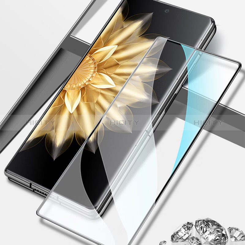 Schutzfolie Full Coverage Displayschutzfolie Panzerfolie Gehärtetes Glas Glasfolie Skins zum Aufkleben Panzerglas für Huawei Honor Magic V2 5G Schwarz