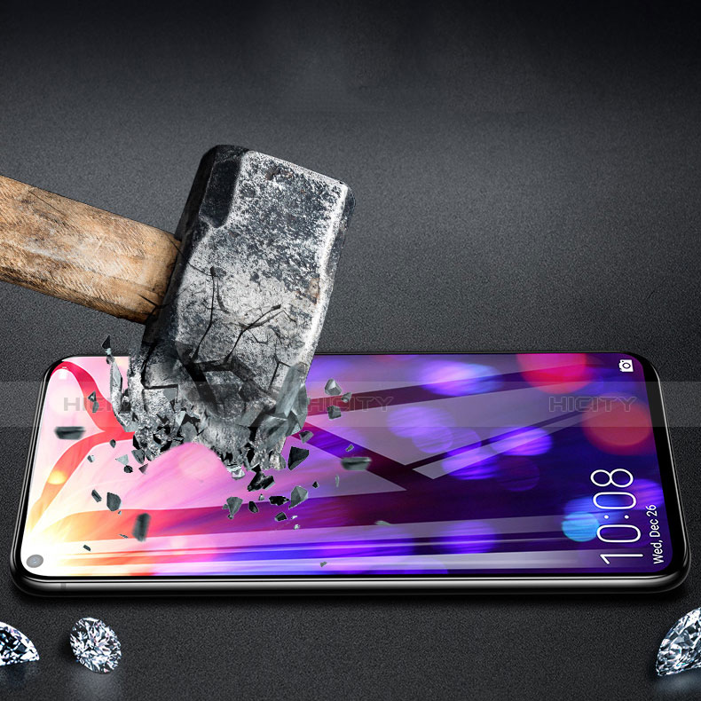 Schutzfolie Full Coverage Displayschutzfolie Panzerfolie Gehärtetes Glas Glasfolie Skins zum Aufkleben Panzerglas für Huawei Honor V20 Schwarz groß