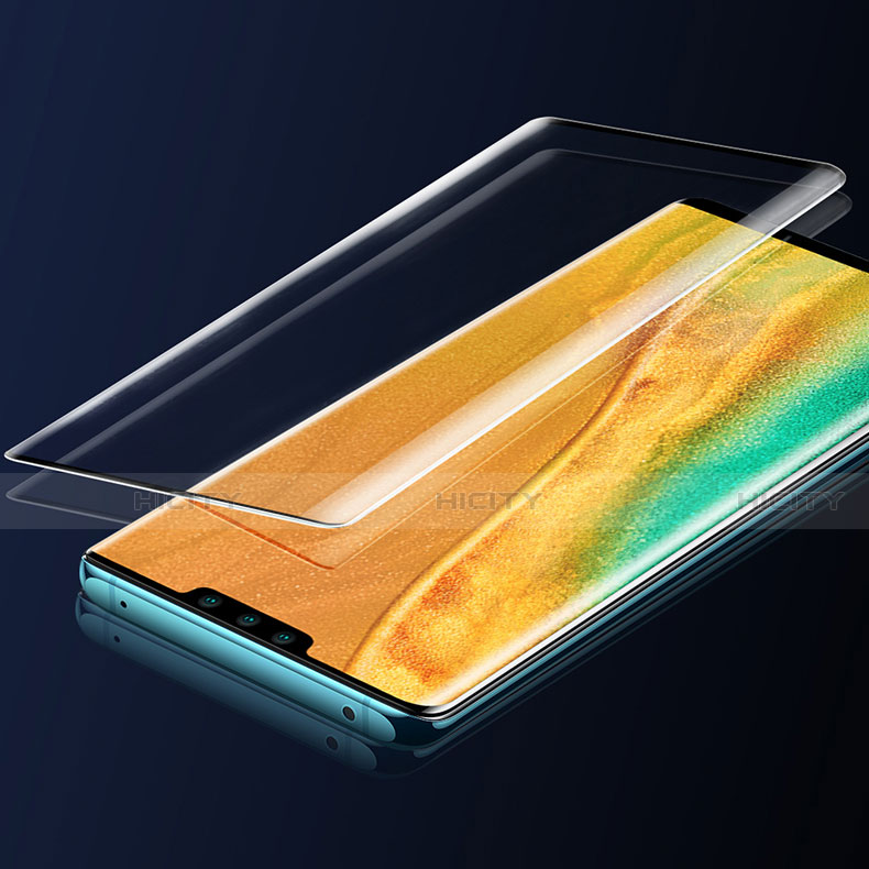 Schutzfolie Full Coverage Displayschutzfolie Panzerfolie Gehärtetes Glas Glasfolie Skins zum Aufkleben Panzerglas für Huawei Mate 30 Pro Schwarz