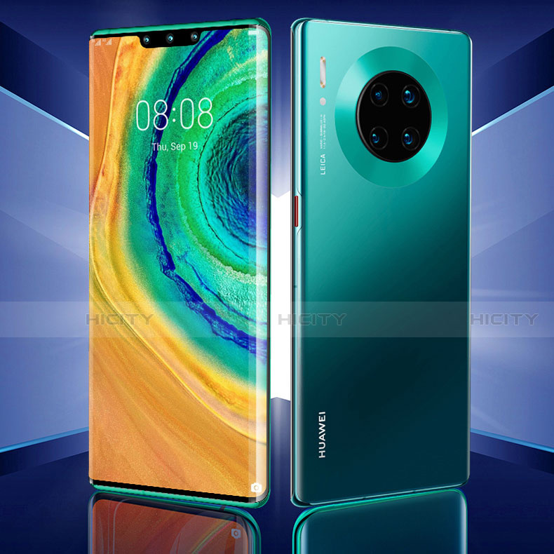 Schutzfolie Full Coverage Displayschutzfolie Panzerfolie Gehärtetes Glas Glasfolie Skins zum Aufkleben Panzerglas für Huawei Mate 30 Pro Schwarz