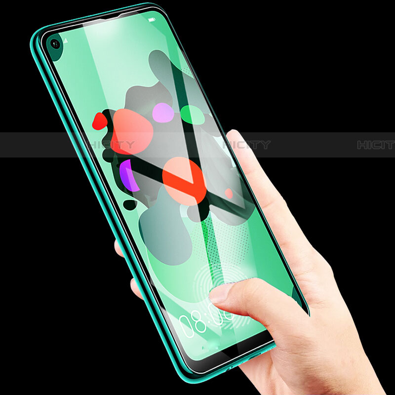 Schutzfolie Full Coverage Displayschutzfolie Panzerfolie Gehärtetes Glas Glasfolie Skins zum Aufkleben Panzerglas für Huawei Nova 5z Schwarz