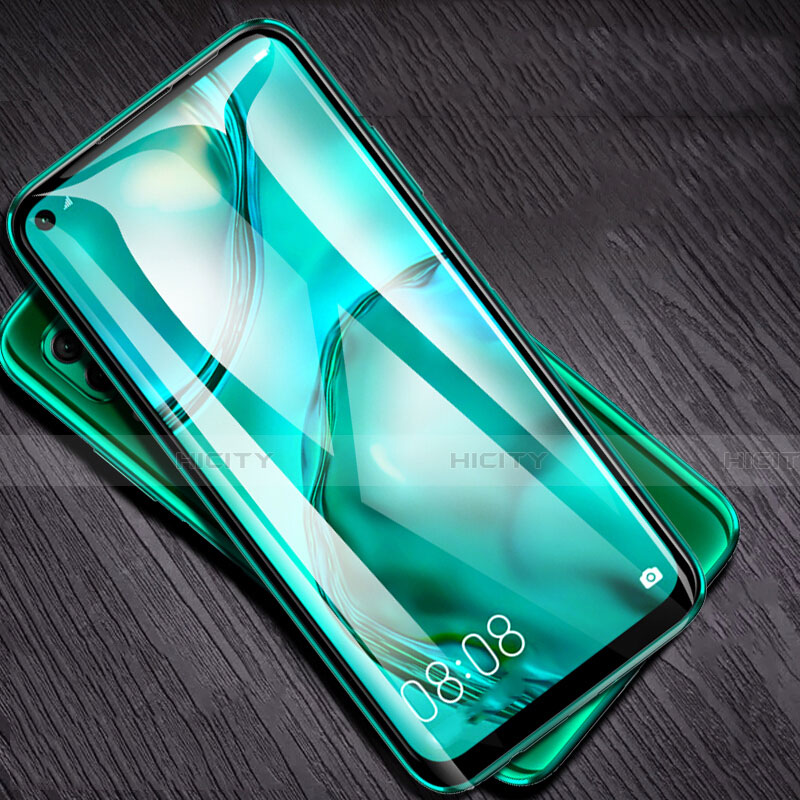 Schutzfolie Full Coverage Displayschutzfolie Panzerfolie Gehärtetes Glas Glasfolie Skins zum Aufkleben Panzerglas für Huawei Nova 7 SE 5G Schwarz