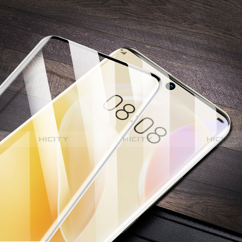 Schutzfolie Full Coverage Displayschutzfolie Panzerfolie Gehärtetes Glas Glasfolie Skins zum Aufkleben Panzerglas für Huawei Nova 8 5G Schwarz