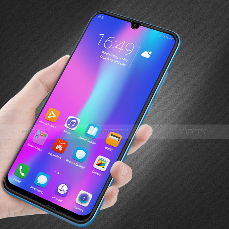 Schutzfolie Full Coverage Displayschutzfolie Panzerfolie Gehärtetes Glas Glasfolie Skins zum Aufkleben Panzerglas für Huawei P Smart (2019) Schwarz