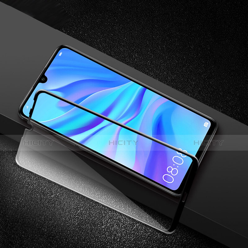 Schutzfolie Full Coverage Displayschutzfolie Panzerfolie Gehärtetes Glas Glasfolie Skins zum Aufkleben Panzerglas für Huawei P30 Lite New Edition Schwarz