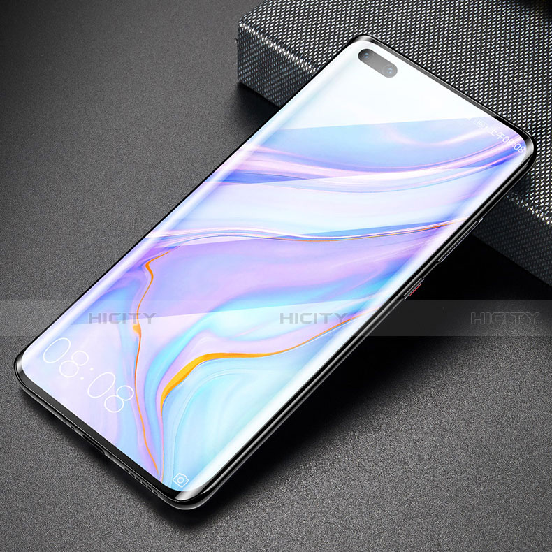 Schutzfolie Full Coverage Displayschutzfolie Panzerfolie Gehärtetes Glas Glasfolie Skins zum Aufkleben Panzerglas für Huawei P40 Pro+ Plus Schwarz