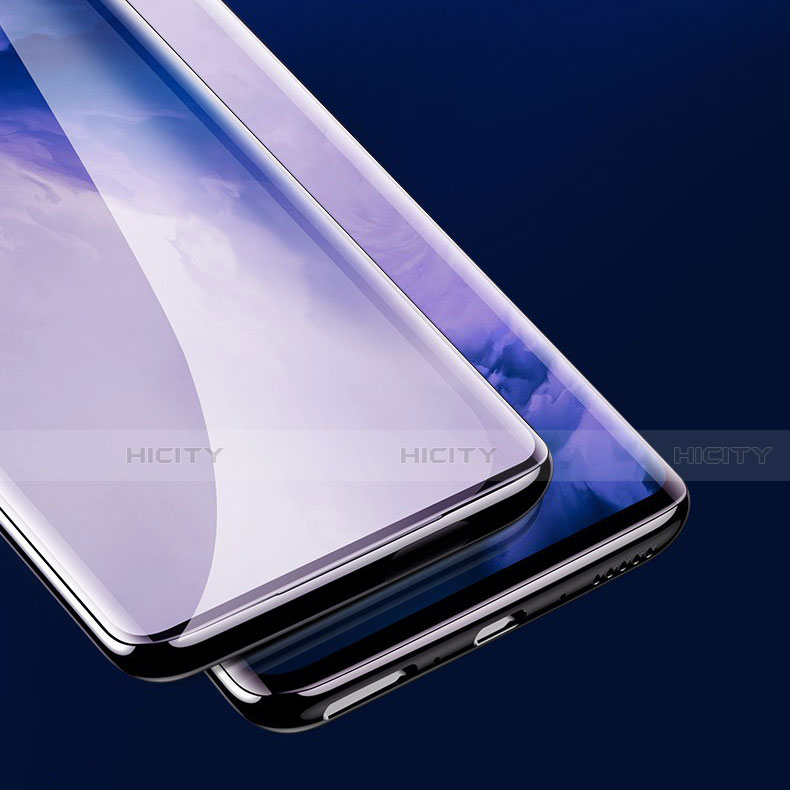 Schutzfolie Full Coverage Displayschutzfolie Panzerfolie Gehärtetes Glas Glasfolie Skins zum Aufkleben Panzerglas für OnePlus 7T Pro 5G Schwarz