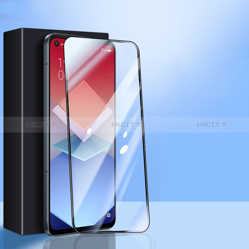 Schutzfolie Full Coverage Displayschutzfolie Panzerfolie Gehärtetes Glas Glasfolie Skins zum Aufkleben Panzerglas für OnePlus 9 5G Schwarz