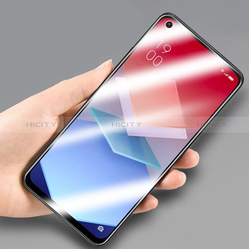 Schutzfolie Full Coverage Displayschutzfolie Panzerfolie Gehärtetes Glas Glasfolie Skins zum Aufkleben Panzerglas für OnePlus 9RT 5G Schwarz