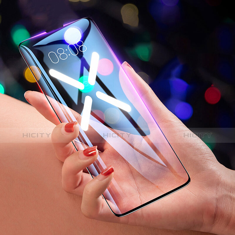 Schutzfolie Full Coverage Displayschutzfolie Panzerfolie Gehärtetes Glas Glasfolie Skins zum Aufkleben Panzerglas für Oppo Find X Schwarz