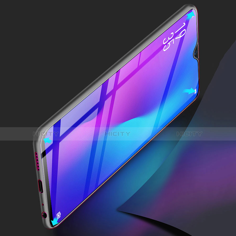 Schutzfolie Full Coverage Displayschutzfolie Panzerfolie Gehärtetes Glas Glasfolie Skins zum Aufkleben Panzerglas für Oppo K1 Schwarz groß