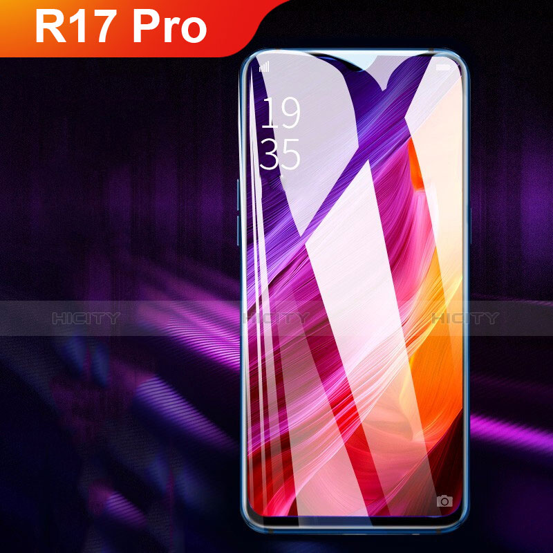 Schutzfolie Full Coverage Displayschutzfolie Panzerfolie Gehärtetes Glas Glasfolie Skins zum Aufkleben Panzerglas für Oppo R17 Pro Schwarz