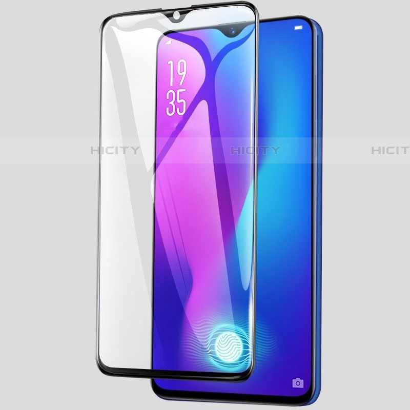 Schutzfolie Full Coverage Displayschutzfolie Panzerfolie Gehärtetes Glas Glasfolie Skins zum Aufkleben Panzerglas für Oppo Reno3 Schwarz Plus