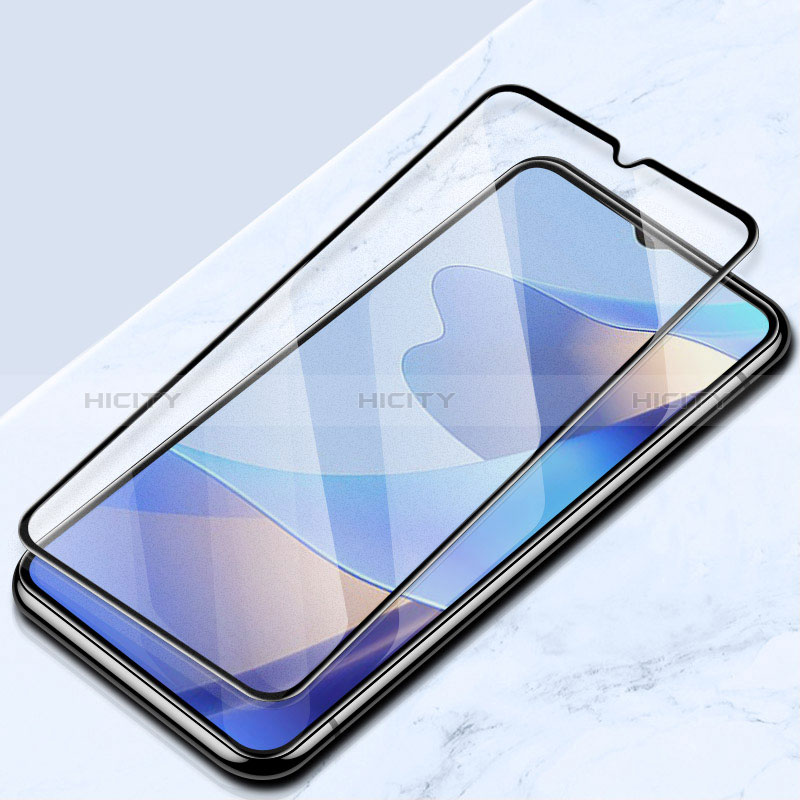 Schutzfolie Full Coverage Displayschutzfolie Panzerfolie Gehärtetes Glas Glasfolie Skins zum Aufkleben Panzerglas für Realme 10S 5G Schwarz Plus