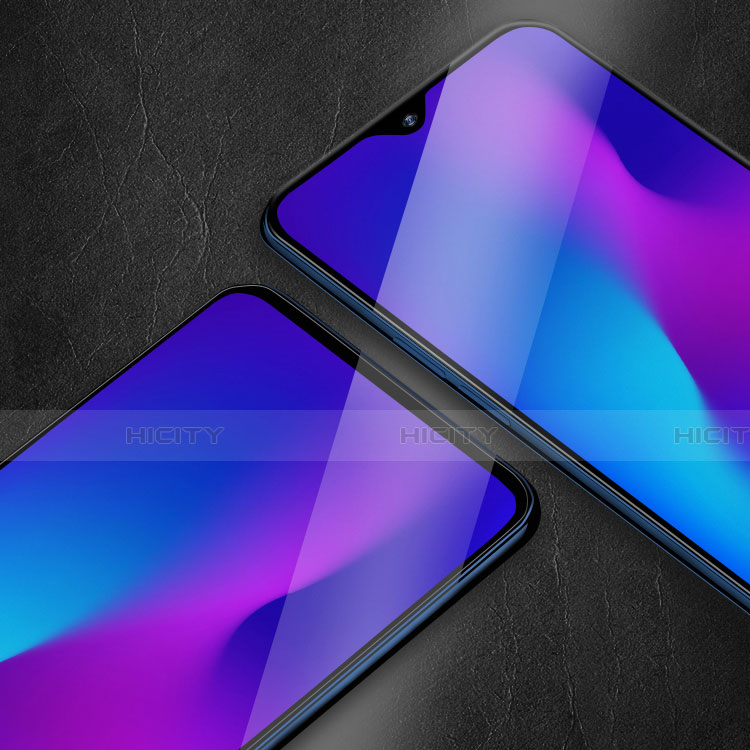 Schutzfolie Full Coverage Displayschutzfolie Panzerfolie Gehärtetes Glas Glasfolie Skins zum Aufkleben Panzerglas für Realme 5 Pro Schwarz