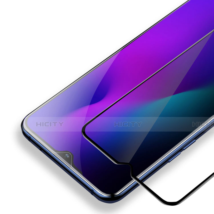 Schutzfolie Full Coverage Displayschutzfolie Panzerfolie Gehärtetes Glas Glasfolie Skins zum Aufkleben Panzerglas für Realme 5 Pro Schwarz