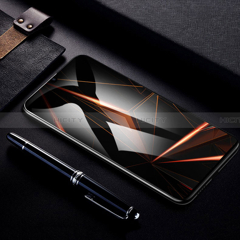 Schutzfolie Full Coverage Displayschutzfolie Panzerfolie Gehärtetes Glas Glasfolie Skins zum Aufkleben Panzerglas für Samsung Galaxy A02 Schwarz