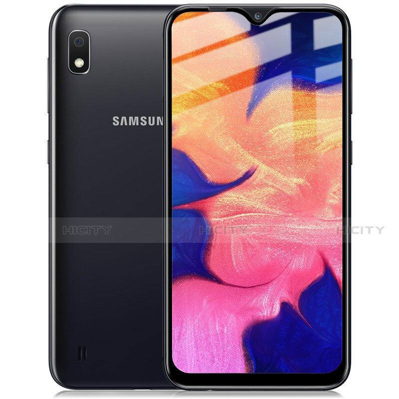 Schutzfolie Full Coverage Displayschutzfolie Panzerfolie Gehärtetes Glas Glasfolie Skins zum Aufkleben Panzerglas für Samsung Galaxy A10 Schwarz