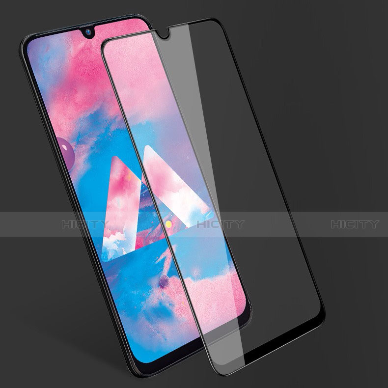 Schutzfolie Full Coverage Displayschutzfolie Panzerfolie Gehärtetes Glas Glasfolie Skins zum Aufkleben Panzerglas für Samsung Galaxy A50 Schwarz