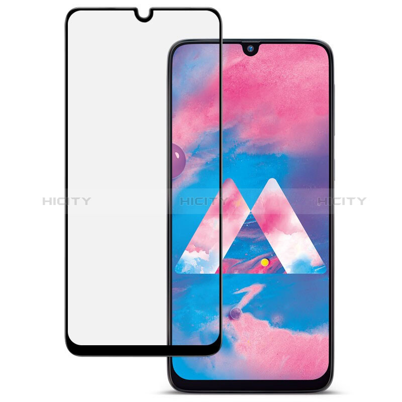 Schutzfolie Full Coverage Displayschutzfolie Panzerfolie Gehärtetes Glas Glasfolie Skins zum Aufkleben Panzerglas für Samsung Galaxy A50S Schwarz