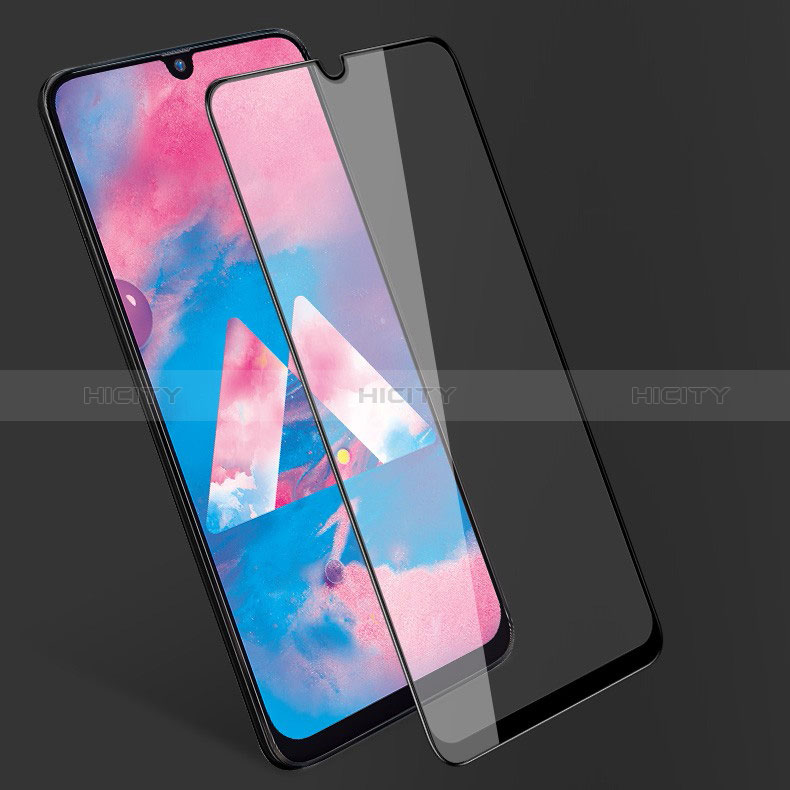 Schutzfolie Full Coverage Displayschutzfolie Panzerfolie Gehärtetes Glas Glasfolie Skins zum Aufkleben Panzerglas für Samsung Galaxy A50S Schwarz