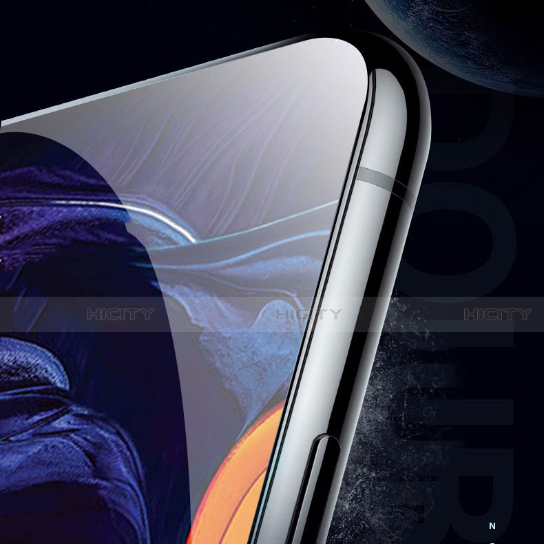 Schutzfolie Full Coverage Displayschutzfolie Panzerfolie Gehärtetes Glas Glasfolie Skins zum Aufkleben Panzerglas für Samsung Galaxy A60 Schwarz