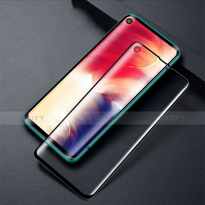 Schutzfolie Full Coverage Displayschutzfolie Panzerfolie Gehärtetes Glas Glasfolie Skins zum Aufkleben Panzerglas für Samsung Galaxy A8s SM-G8870 Schwarz