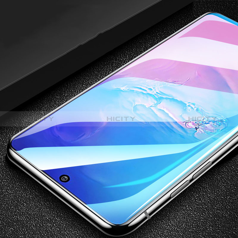 Schutzfolie Full Coverage Displayschutzfolie Panzerfolie Gehärtetes Glas Glasfolie Skins zum Aufkleben Panzerglas für Samsung Galaxy A91 Schwarz