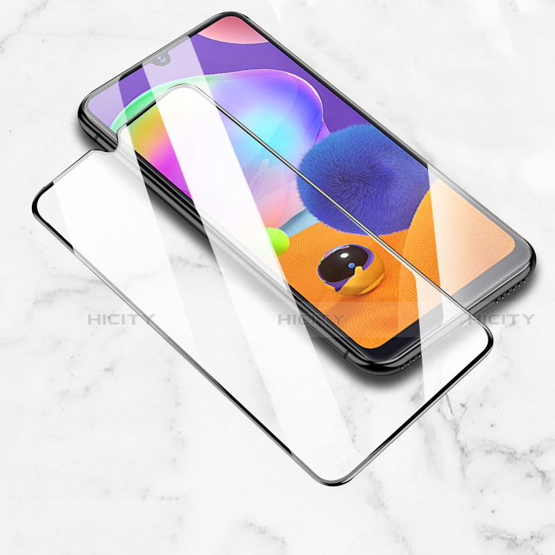 Schutzfolie Full Coverage Displayschutzfolie Panzerfolie Gehärtetes Glas Glasfolie Skins zum Aufkleben Panzerglas für Samsung Galaxy M30s Schwarz