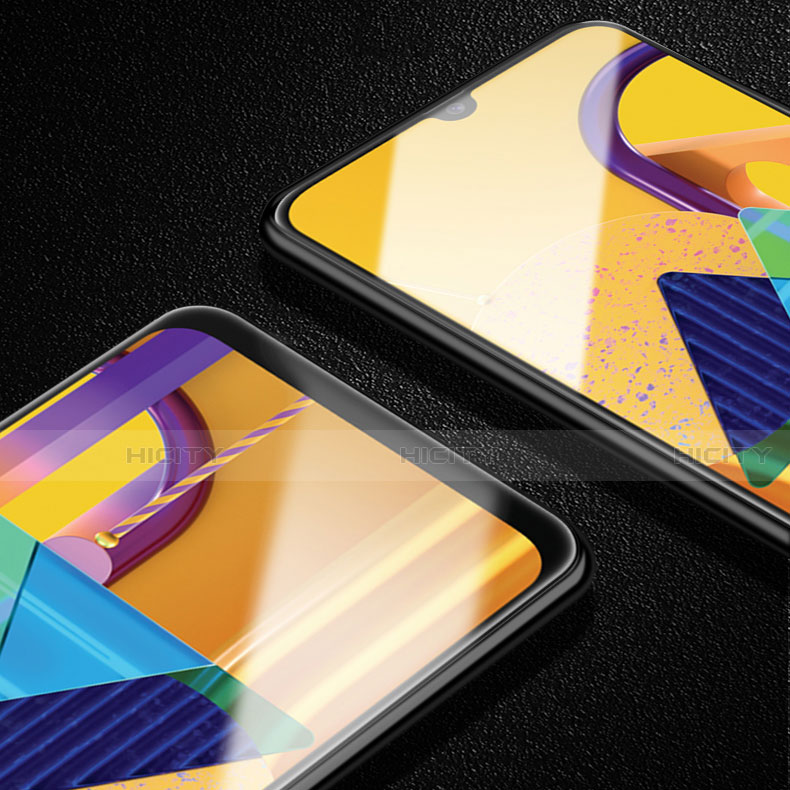 Schutzfolie Full Coverage Displayschutzfolie Panzerfolie Gehärtetes Glas Glasfolie Skins zum Aufkleben Panzerglas für Samsung Galaxy M30s Schwarz