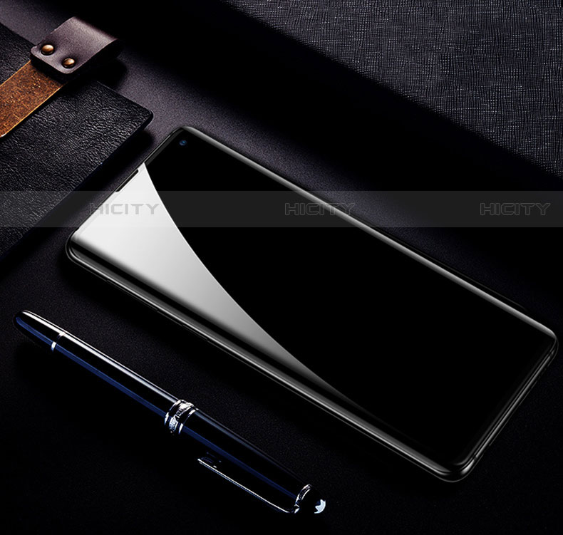 Schutzfolie Full Coverage Displayschutzfolie Panzerfolie Gehärtetes Glas Glasfolie Skins zum Aufkleben Panzerglas für Samsung Galaxy S10 5G Schwarz