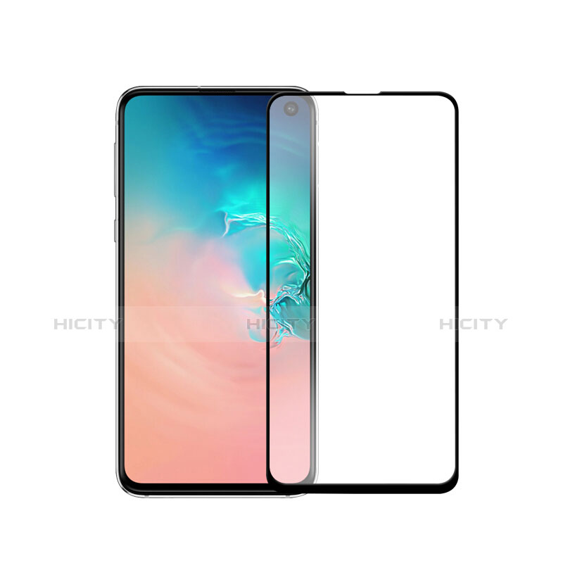 Schutzfolie Full Coverage Displayschutzfolie Panzerfolie Gehärtetes Glas Glasfolie Skins zum Aufkleben Panzerglas für Samsung Galaxy S10e Schwarz