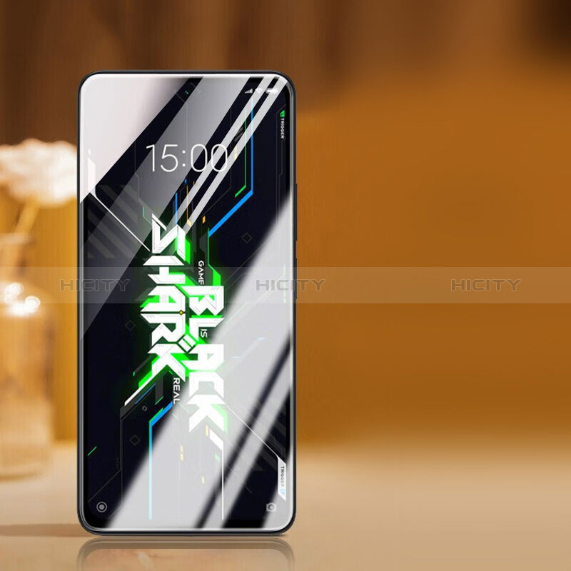 Schutzfolie Full Coverage Displayschutzfolie Panzerfolie Gehärtetes Glas Glasfolie Skins zum Aufkleben Panzerglas für Xiaomi Black Shark 4S 5G Schwarz