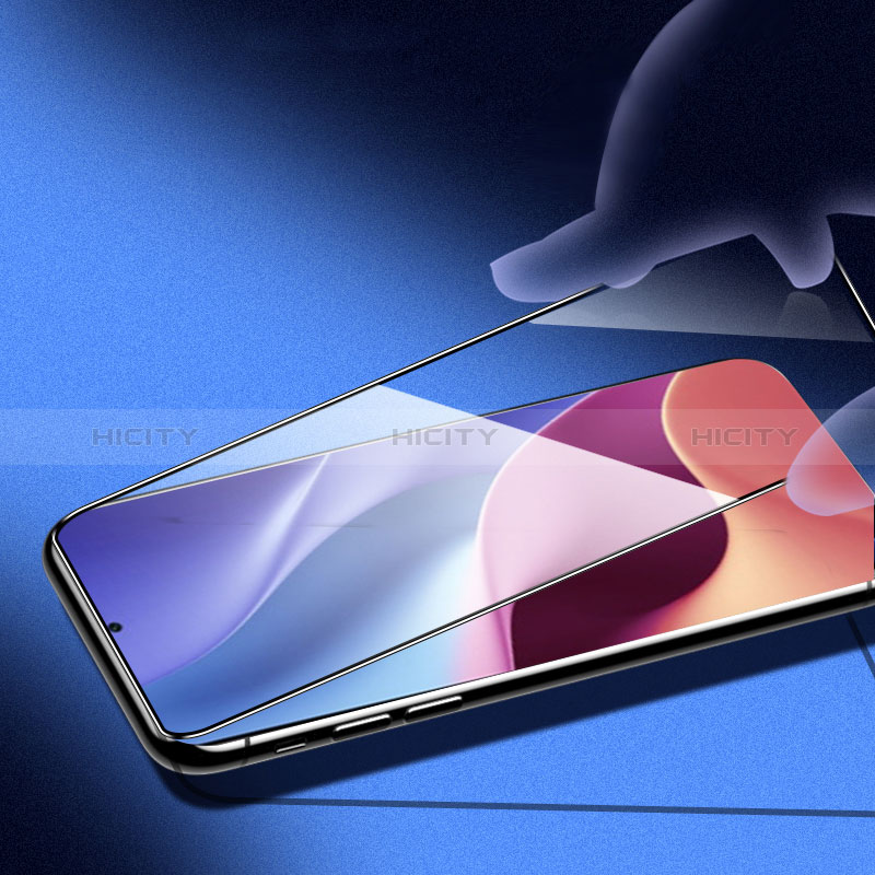 Schutzfolie Full Coverage Displayschutzfolie Panzerfolie Gehärtetes Glas Glasfolie Skins zum Aufkleben Panzerglas für Xiaomi Mi 11i 5G Schwarz