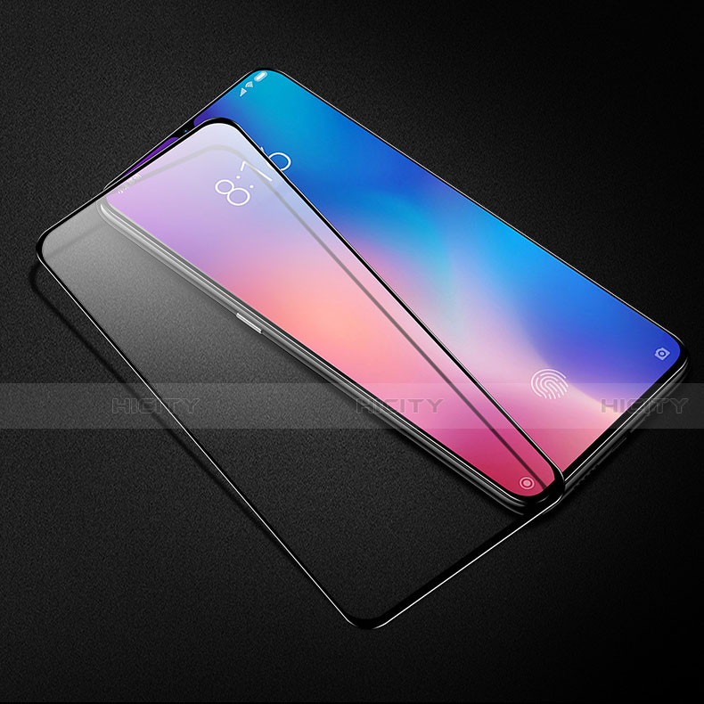 Schutzfolie Full Coverage Displayschutzfolie Panzerfolie Gehärtetes Glas Glasfolie Skins zum Aufkleben Panzerglas für Xiaomi Mi 9 Lite Schwarz