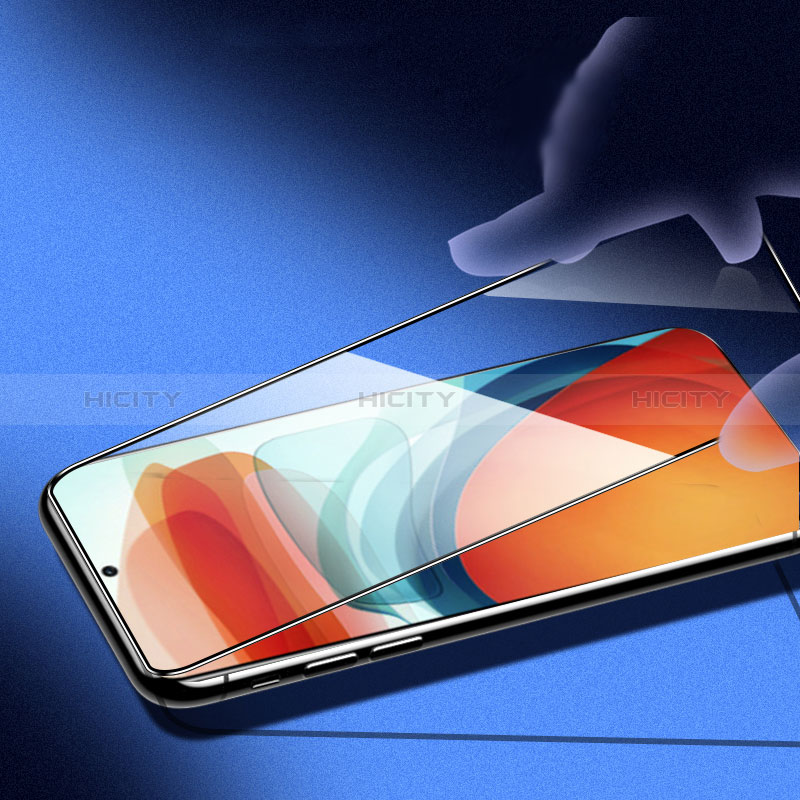 Schutzfolie Full Coverage Displayschutzfolie Panzerfolie Gehärtetes Glas Glasfolie Skins zum Aufkleben Panzerglas für Xiaomi Poco M4 Pro 5G Schwarz