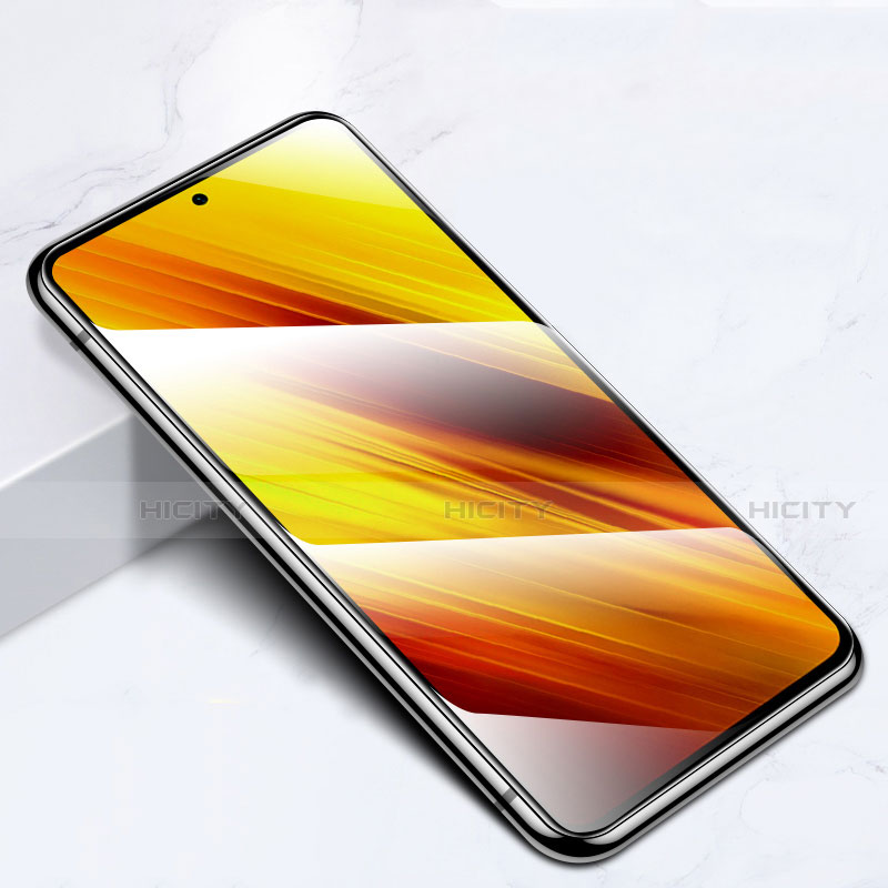 Schutzfolie Full Coverage Displayschutzfolie Panzerfolie Gehärtetes Glas Glasfolie Skins zum Aufkleben Panzerglas für Xiaomi Poco X3 NFC Schwarz