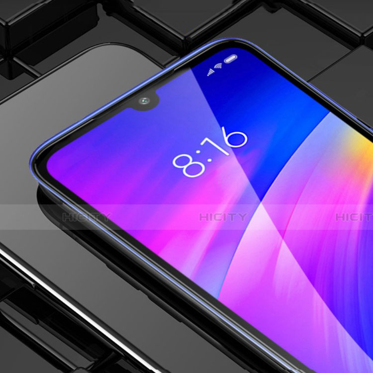 Schutzfolie Full Coverage Displayschutzfolie Panzerfolie Gehärtetes Glas Glasfolie Skins zum Aufkleben Panzerglas für Xiaomi Redmi 7 Schwarz groß