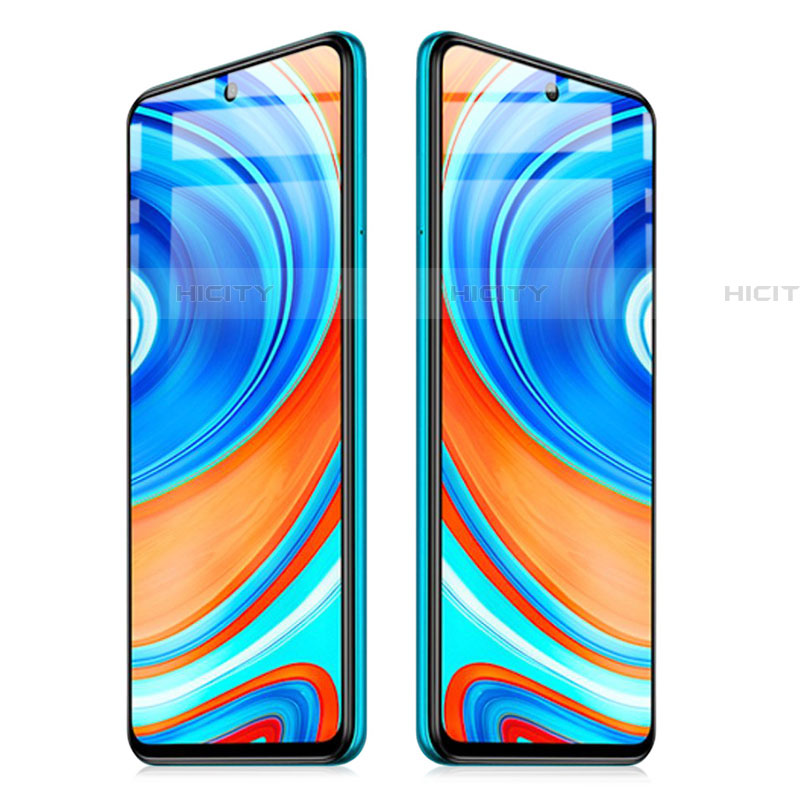 Schutzfolie Full Coverage Displayschutzfolie Panzerfolie Gehärtetes Glas Glasfolie Skins zum Aufkleben Panzerglas für Xiaomi Redmi Note 9S Schwarz