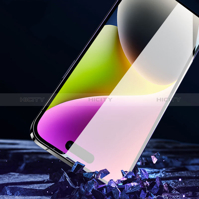 Schutzfolie Full Coverage Displayschutzfolie Panzerfolie Gehärtetes Glas Glasfolie Skins zum Aufkleben Panzerglas U08 für Apple iPhone 14 Pro Max Schwarz