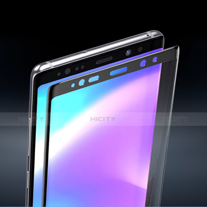 Schutzfolie Full Coverage Displayschutzfolie Panzerfolie Skins zum Aufkleben Gehärtetes Glas Glasfolie Anti Blue Ray für Samsung Galaxy Note 9 Weiß