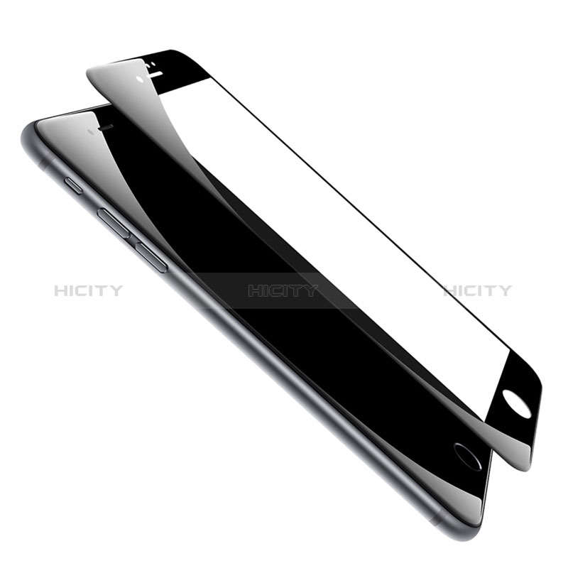 Schutzfolie Full Coverage Displayschutzfolie Panzerfolie Skins zum Aufkleben Gehärtetes Glas Glasfolie C02 für Apple iPhone 7 Plus Schwarz groß