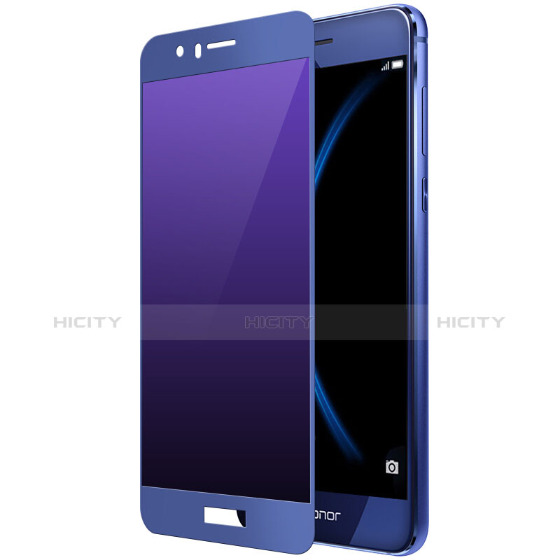 Schutzfolie Full Coverage Displayschutzfolie Panzerfolie Skins zum Aufkleben Gehärtetes Glas Glasfolie F01 für Huawei Honor 8 Blau