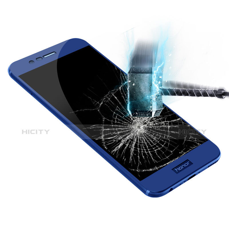 Schutzfolie Full Coverage Displayschutzfolie Panzerfolie Skins zum Aufkleben Gehärtetes Glas Glasfolie F01 für Huawei Honor 8 Pro Blau