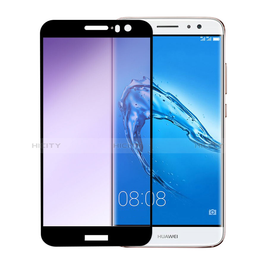 Schutzfolie Full Coverage Displayschutzfolie Panzerfolie Skins zum Aufkleben Gehärtetes Glas Glasfolie F01 für Huawei Nova Plus Schwarz